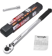 Precision 1/2-Inch Drive Click Torque Wrench, 10-150 ft/lb - Durable & Accurate