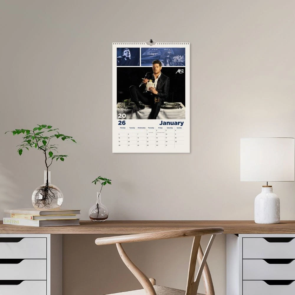 Michael Buble 2026 Vertical Wall Calendar
