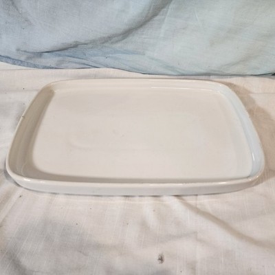 Trend Pacific, Bauhaus White, 14'' x 9 1/4'' Serving Tray, Nice!
