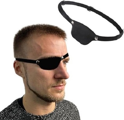 Pirate Eye Patch Black Leather Eye Patch for Men Women Medical Eye Patch for ...