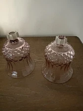 Home Interiors Votive Cups / Candle Holders Set Of 2 Plum/Cranberry
