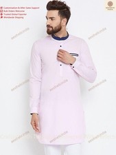 Indian Cotton Mens Kurta Shirt Big  Tall Traditional Mans Kurta