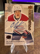 2024/25 Upper Deck/ Premier Bronze Auto- Oliver Kapanen