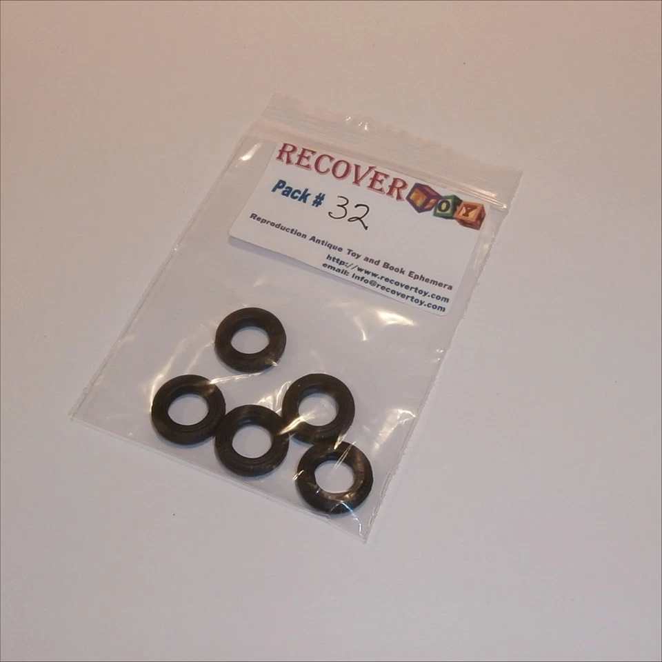 Matchbox Yesteryear Y6 Rolls Royce Fire Engine Tires 5 Tyres Pack #32 - Image 4 of 4