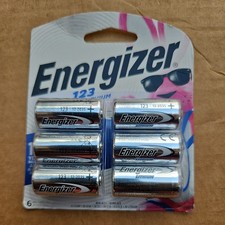 One Pack. Of 6  - Energizer 123 Lithium Batte...