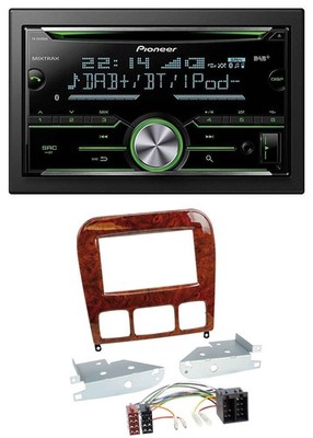 Pioneer Bluetooth MP3 DAB 2DIN USB CD Car Stereo for Mercedes S-Class 98-05 Wood