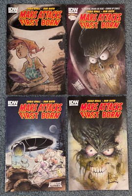 Mars Attacks First Born #1-4 Complete Set IDW 2014 Sam Kieth - VF