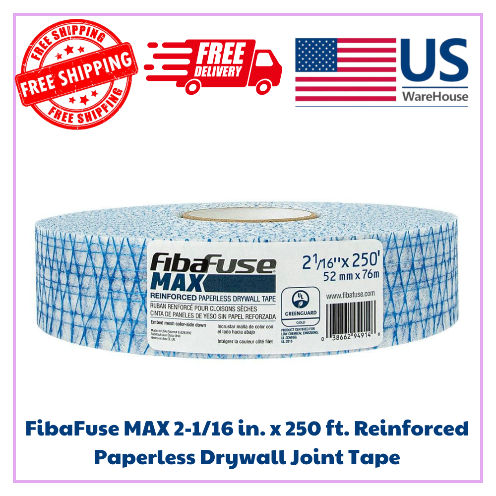 FibaFuse MAX 2-1/16 in. x 250 ft. Reinforced Paperless Drywall
