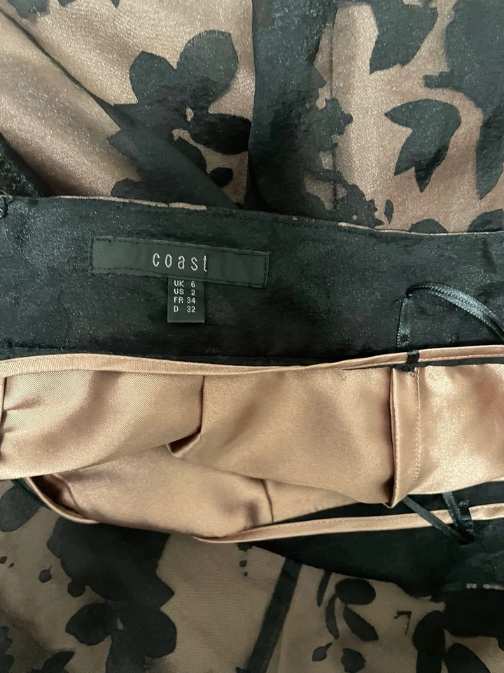 Coast A Line Brown black Size 6 Skirt - Image 4 of 4