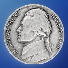 1939-D Jefferson Nickel Key Date!  “Best Value On EBay” FAST FREE SHIPPING