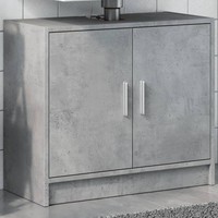 Waschbeckenunterschrank Betongrau 63X29X55 Cm Holzwerkstoff