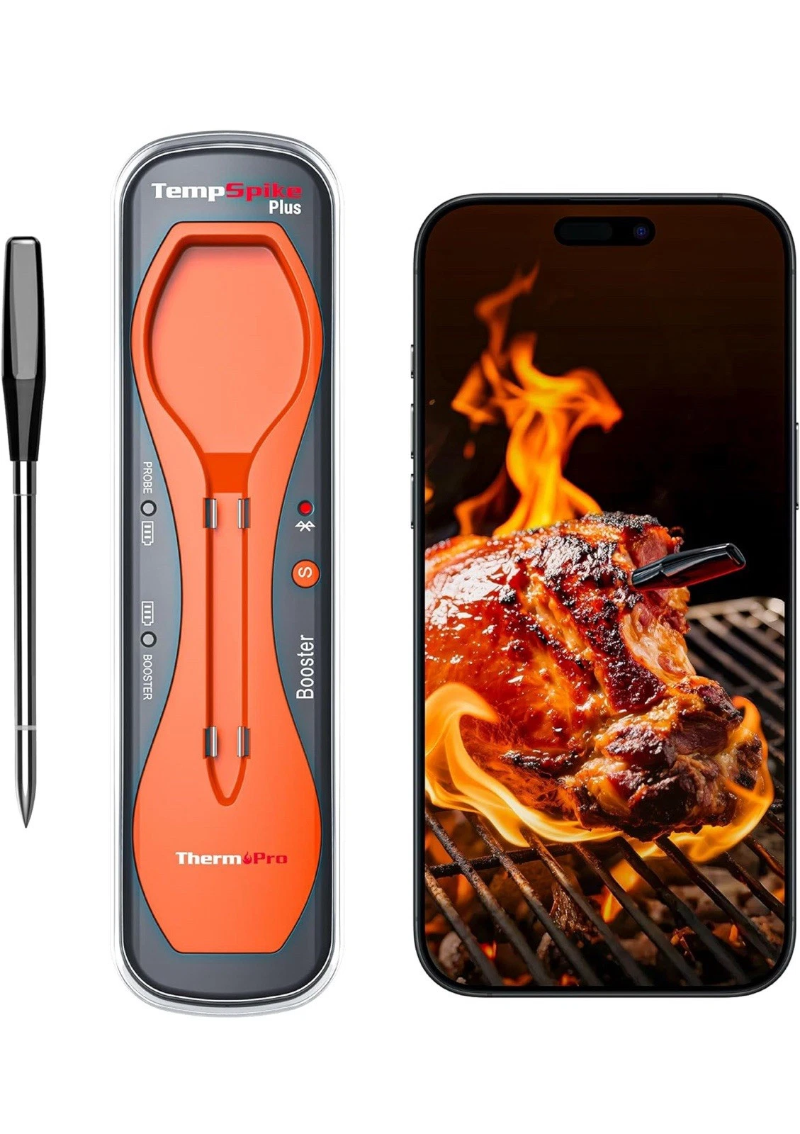 ThermoPro TP970 TempSpike Plus 600FT Bluetooth Wireless Meat Thermometer