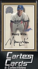 Maury Wills 2000 Fleer Greats of the Game #NNO Autographs Los Angeles Dodgers