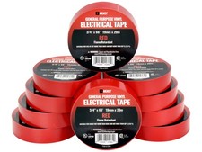 Vinyl Electrical Tape, Industrial Grade, 3/4 Inch x 66 Feet, 7 Mil Thickness,...