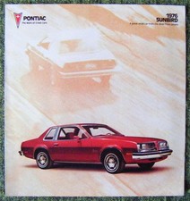 PONTIAC SUNBIRD USA LF Car Sales Brochure 1976