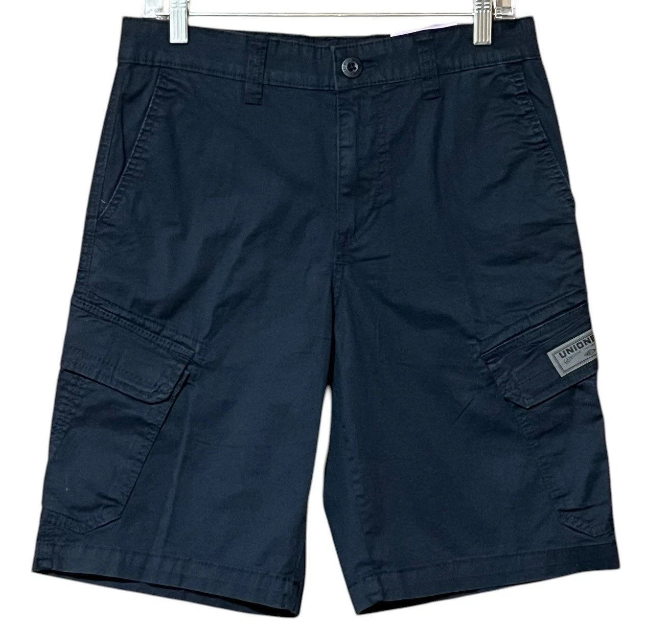 Unionbay Men’s Cargo Shorts 30 Navy Blue NWT 10in Stretch Utility Outdoor Pocket
