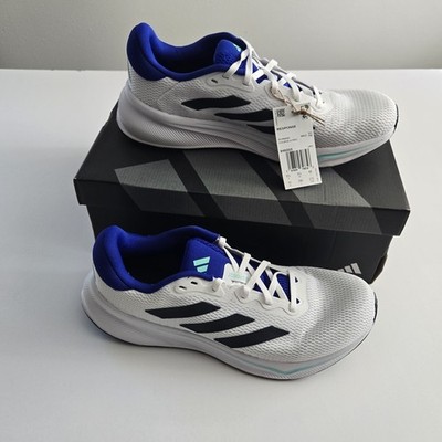 Adidas Response Men's Size 10 Running Shoes White Blue Athletic Sneakers