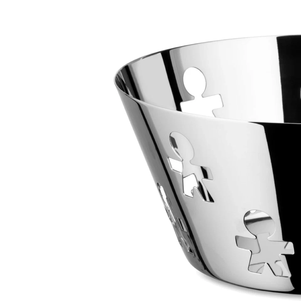 ALESSI Girotondo Cestino Inox 21 cm - Immagine 2 di 3