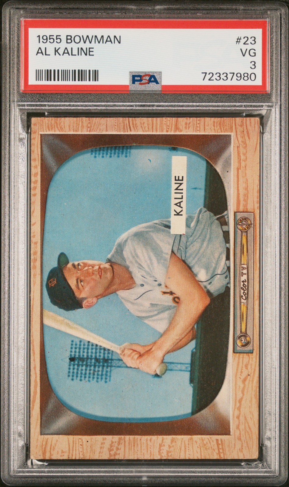1955 BOWMAN #23 AL KALINE PSA 3