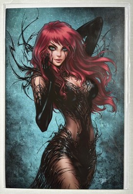 Venom 23 NM Dawn McTeigue Virgin Variant Cover NM Venomized Black Widow Key 2023