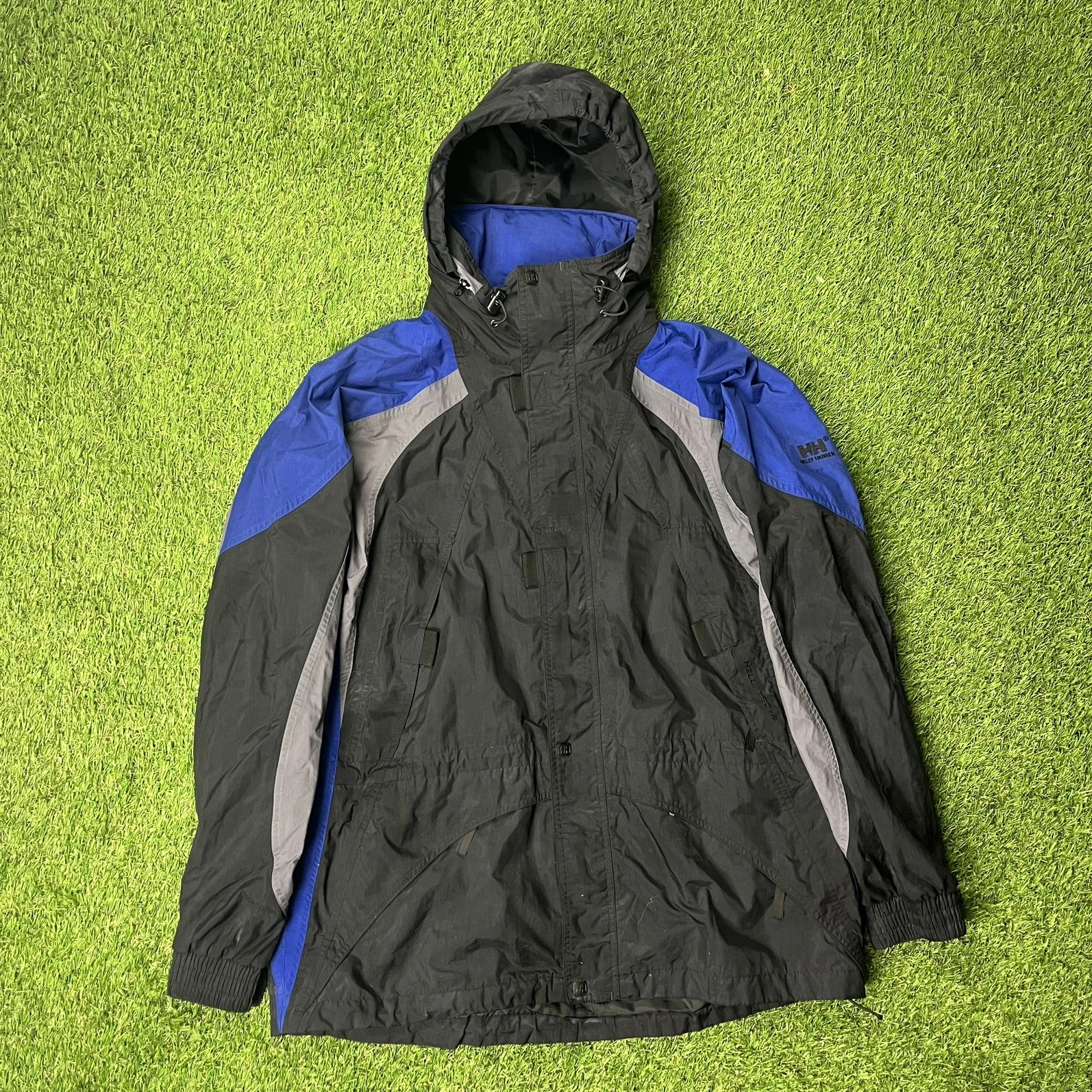 Helly Hansen Helly Tech Men XL Hooded Rain Jacket Waterproof Shell Ski Snowboard