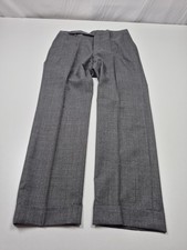 Rota Pantaloni Pants Mens 32x28 Gray Virgin Wool Flat Front Cuffed Italy 46 Rota Pantaloni Pants Mens 32x28 Gray Virgin Wool Flat Front Cuffed Italy 46
