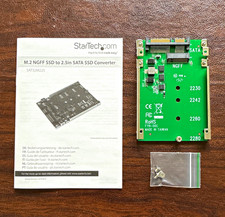 StarTech.com SAT32M225 M.2 NGFF to 2.5in SATA SSD Converter Adapter