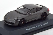 SCHUCO 1:43 Porsche 911 991 Carrera GTS Coupe 2014 grey metallic 450758300
