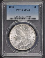 1899 $1 Morgan Dollar PCGS MS63