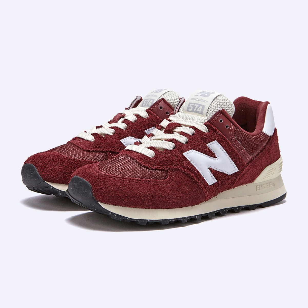 New Balance 574 Vintage Crimson White Angora 4-12Size  display picture 1