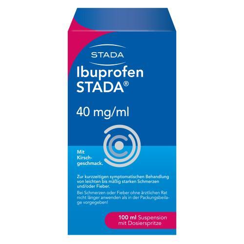Ibuprofen Stada 40 mg/ml Fiebersaft 4% (kein Nurofen) für Kinder Kirsche 9424322