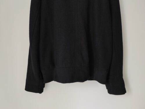 ❤️Taglia L 24:7 JEFF BANKS nero classico misto lana bomber trench pea cappotto giacca - Foto 6 di 15