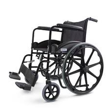 GAESCA Lightweight Wheelchair, 250 lb Weight Capacity, Steel Frame, Portable