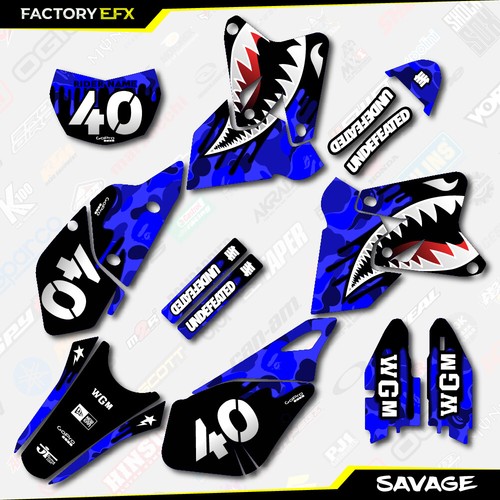Blue Savage Camo Racing Graphics Kit fits Suzuki Drz400 Drz 400 ...
