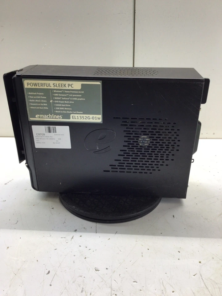 eMachines EL1352G-01w AMD Sempron 145 2.80GHz 2GB NO HDD - Image 3 of 4