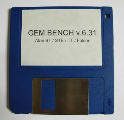 GEM BENCH 6.31 software floppy disk utility for ATARI ST STF STE TT / FALCON
