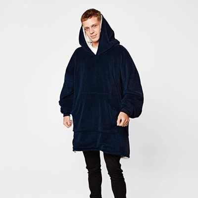 Sienna Hoodie Decke Ultra Soft One Size, Navy, Zustand Neu aber etwas de-shedd