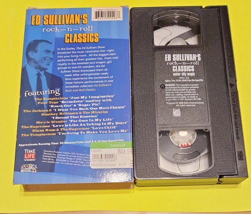Ed Sullivan's Rock-n-Roll Classics (2000) VHS Time Life Video motor city magic - Picture 2 of 3