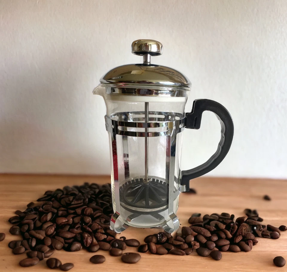 Cafetera de vidrio French Press 12 oz + Juego de café Amora RESERVA LIMITADA de 10 oz Foto 3 de 4