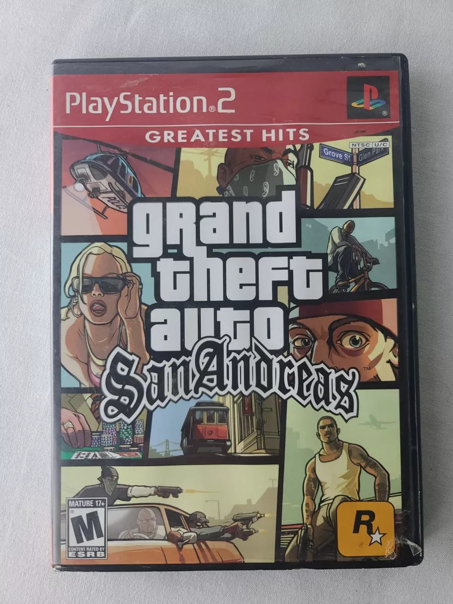 Grand Theft Auto San Andreas Playstation 2 ps2 w/ Manual - Tested Working