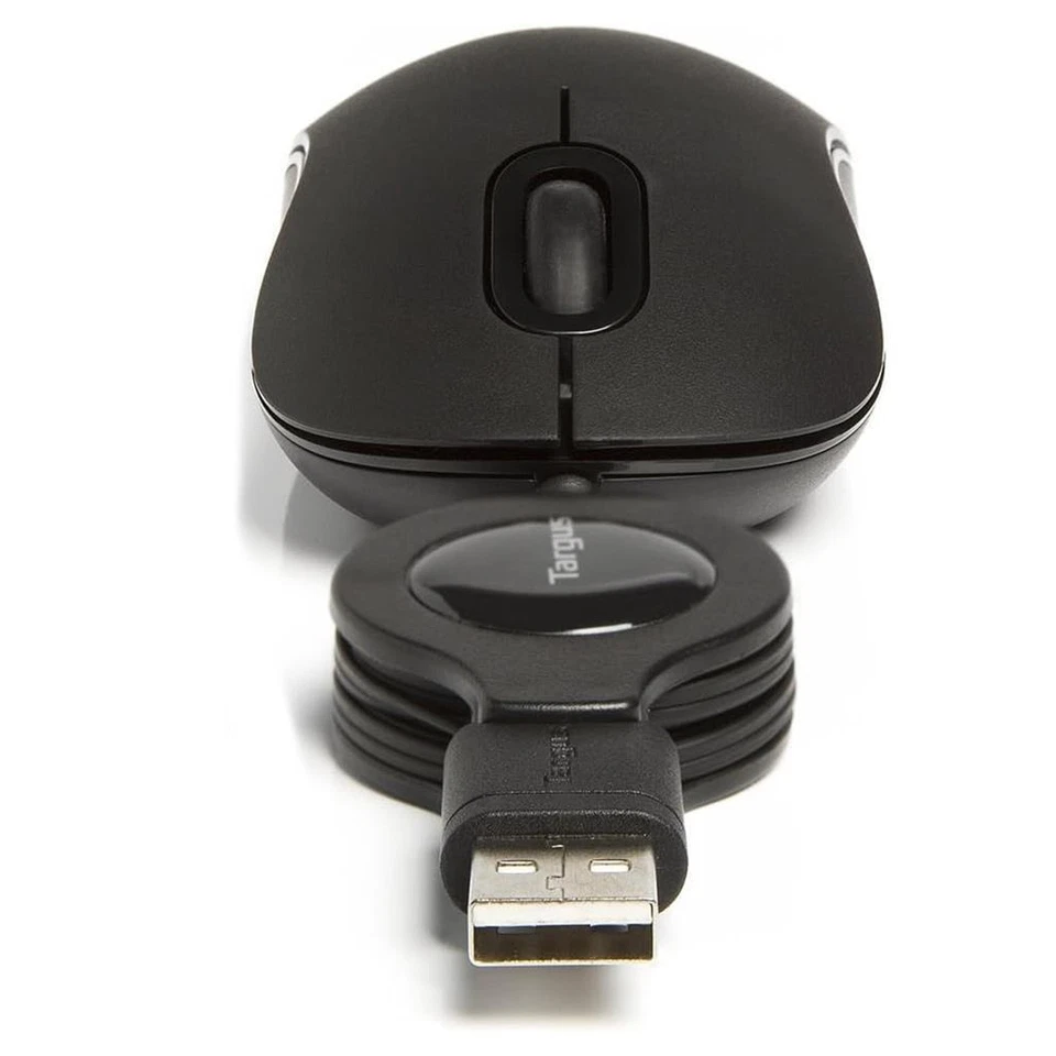 Targus 3 Button Wired USB Optical Mouse AMU89EU Black - Image 3 of 4