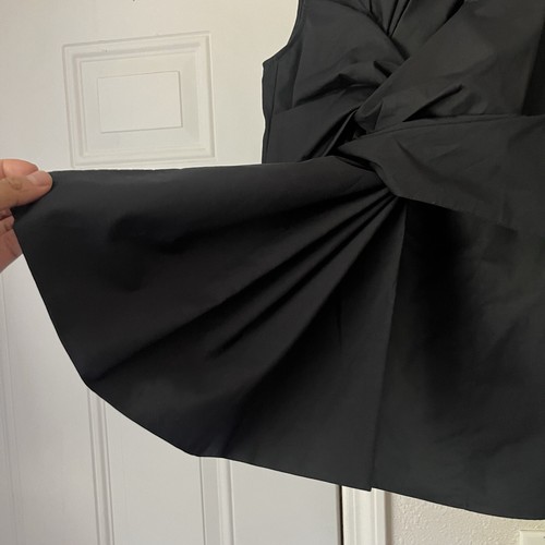 GIVENCHY black twist bow tie front detail sleeveless cotton shirt tank top - Picture 2 of 6