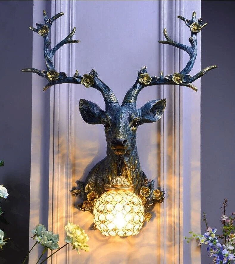 Deer wall lamp deals