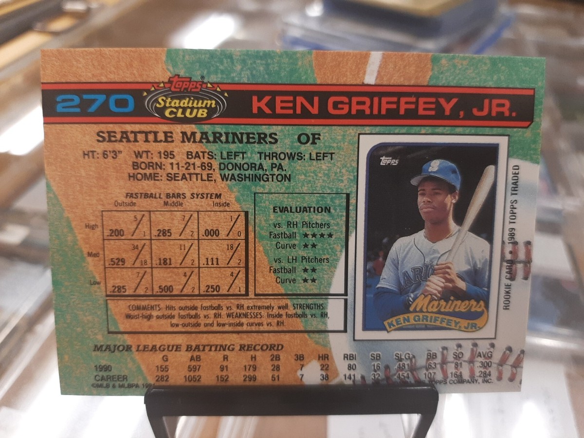 Ken Griffey Jr. 1991 Stadium Club #270 Error SC816 | eBay