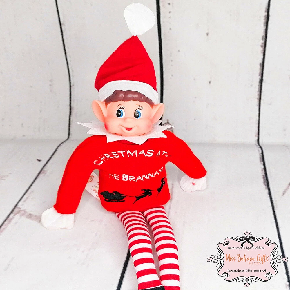 Elf on the shop shelf christmas jumper