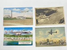 LOT Vintage Postcards Airplanes Jets Eastern Airlines Mainliner American Lunken