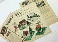 Gingerbread House Mold 1955 Vintage Print Ad Christmas Decor 3 pages