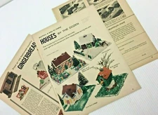 Gingerbread House Mold 1955 Vintage Print Ad Christmas Decor 3 pages