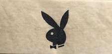 Original Vintage Playboy Bunny Mini Iron On Transfer Black