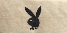 Original Vintage Playboy Bunny Mini Iron On Transfer Black